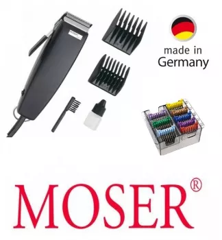 Moser Rex 1230 Schermaschine + 8 Metallaufsteckkämme. Testgerät