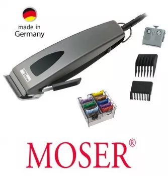 Moser Adjustable 1233 Profi Schermaschine + 8 Metallaufsteckkämme